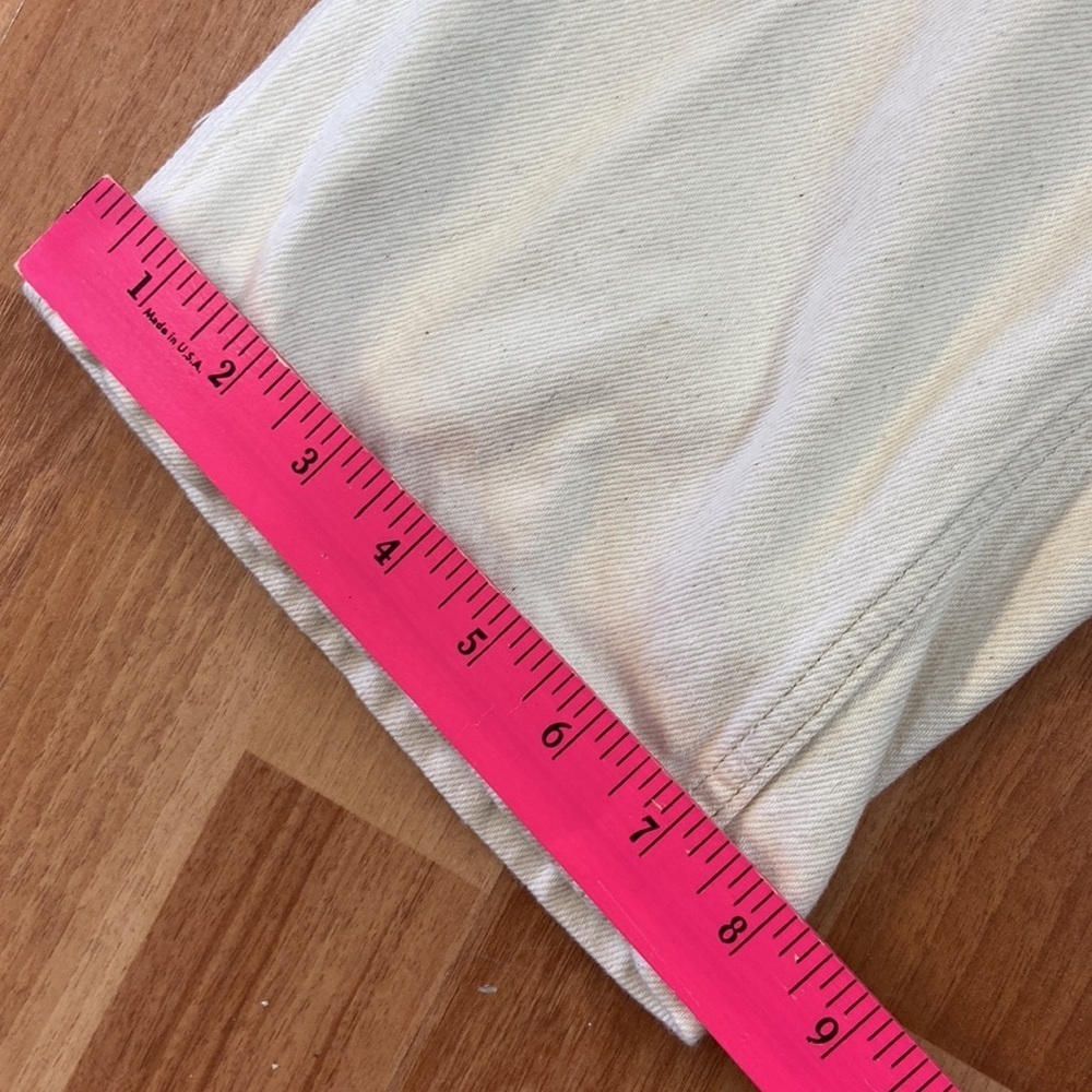 TopShop Off white Carpenter Pants size 32X32 - Picture 3 of 12